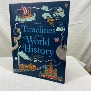 Usborne Timelines of World History Hardcover Jane Chisholm 2016 Illustrated